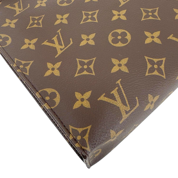 LOUIS VUITTON Monogram Canvas Toiletry Pouch Brown