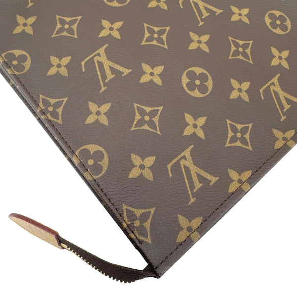 LOUIS VUITTON Monogram Canvas Toiletry Pouch Brown