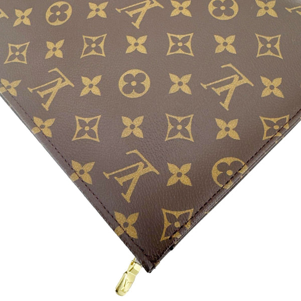 LOUIS VUITTON Monogram Canvas Toiletry Pouch Brown