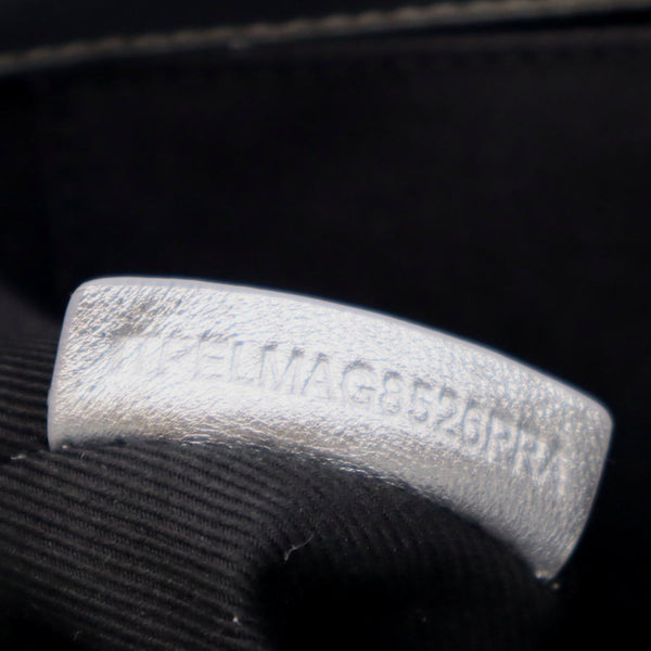 BURBERRY Lola Small Quilted Metallic Leather Shoulder Bag Silver