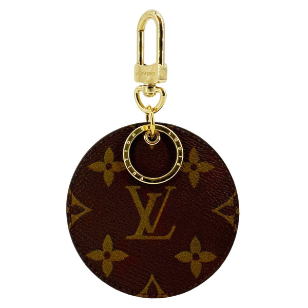 LOUIS VUITTON Reverse Monogram Canvas Key Holder and Bag Charm Brown