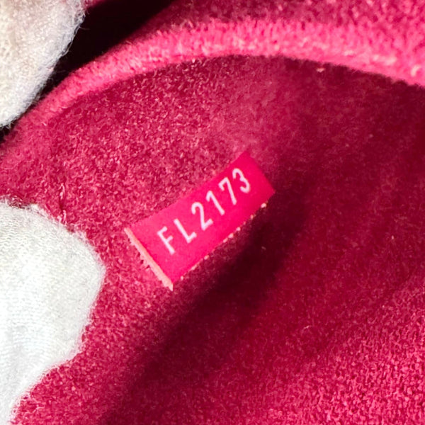 LOUIS VUITTON Alma PM Epi Leather Satchel Bag Burgundy