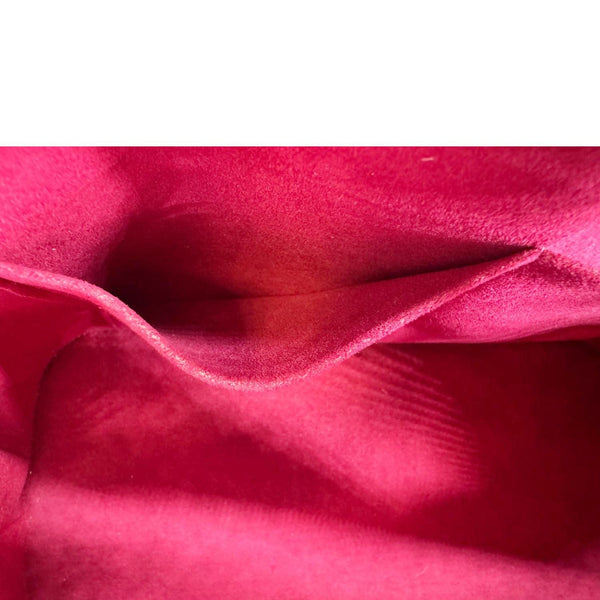 LOUIS VUITTON Alma PM Epi Leather Satchel Bag Burgundy