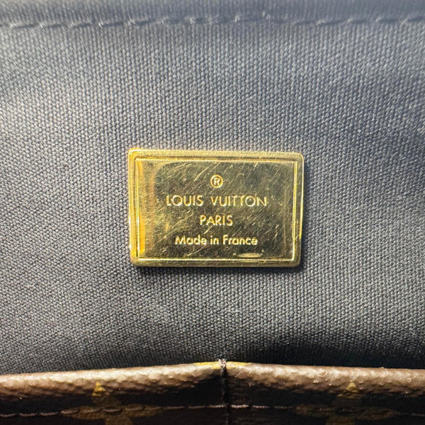 LOUIS VUITTON Miroir Vernis Leather Tote Shoulder Bag Black