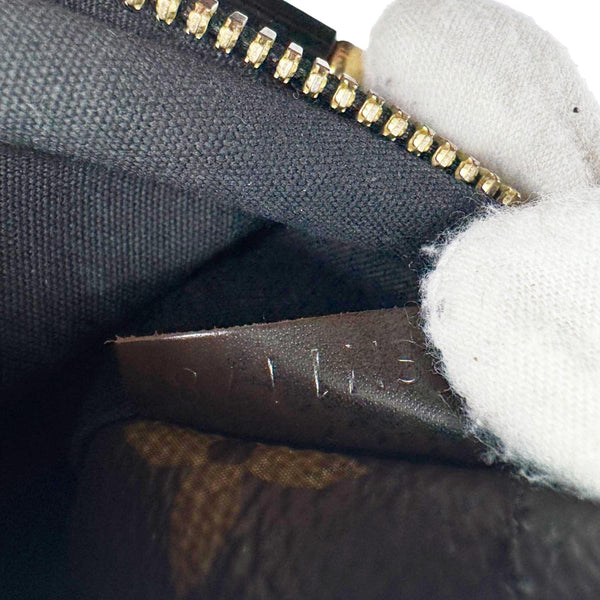 LOUIS VUITTON Miroir Vernis Leather Tote Shoulder Bag Black