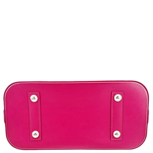 LOUIS VUITTON Alma PM Epi Leather Satchel Bag Burgundy