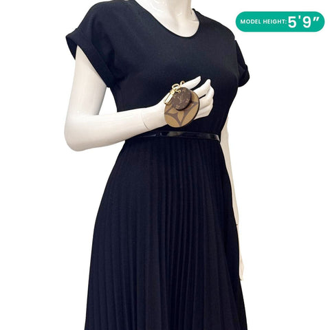 LOUIS VUITTON Reverse Monogram Canvas Key Holder and Bag Charm Brown