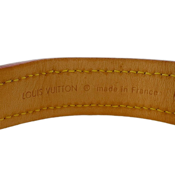 LOUIS VUITTON Monogram Canvas Dog Collar Brown