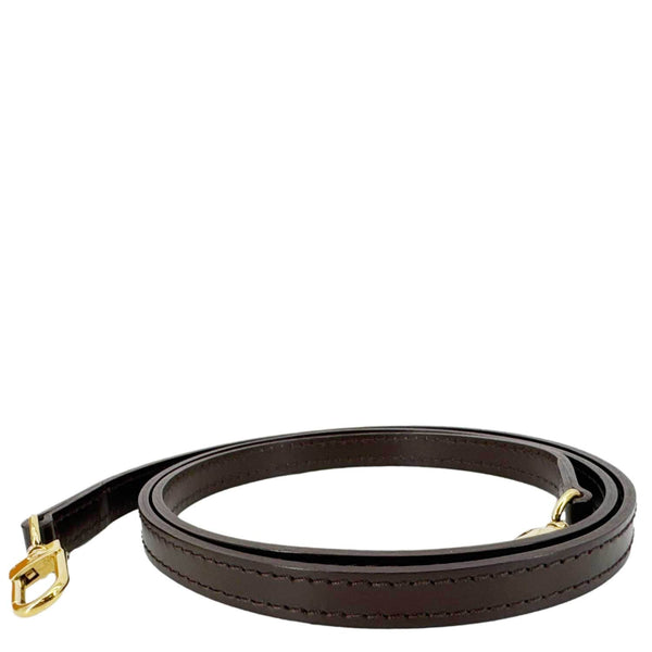 LOUIS VUITTON Leather Shoulder Strap Dark Brown