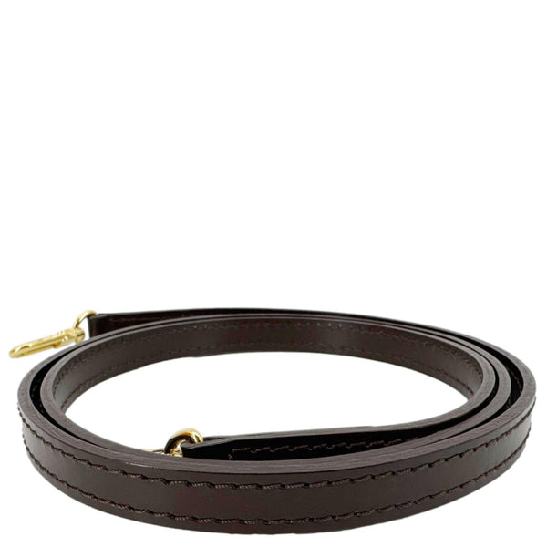 LOUIS VUITTON Leather Shoulder Strap Dark Brown