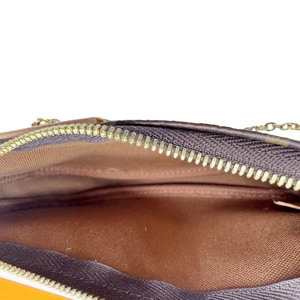 LOUIS VUITTON Multi Pochette Accessoires Monogram Canvas Crossbody Bag Brown