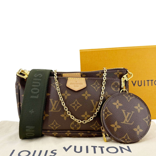 LOUIS VUITTON Multi Pochette Accessoires Monogram Canvas Crossbody Bag Brown