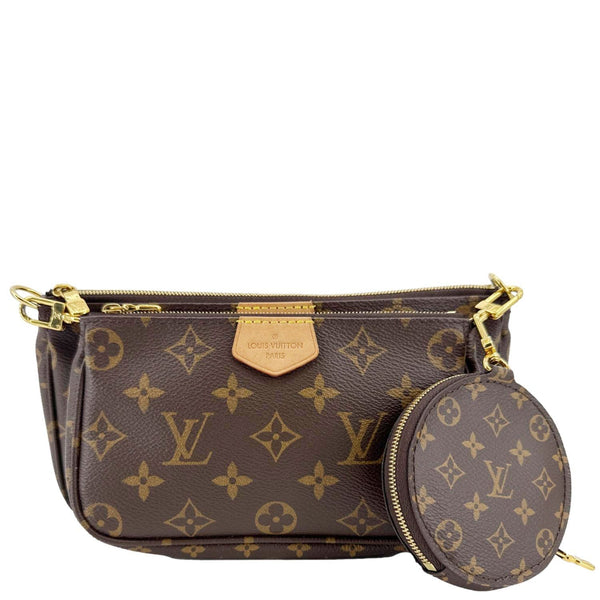 LOUIS VUITTON Multi Pochette Accessoires Monogram Canvas Crossbody Bag Brown