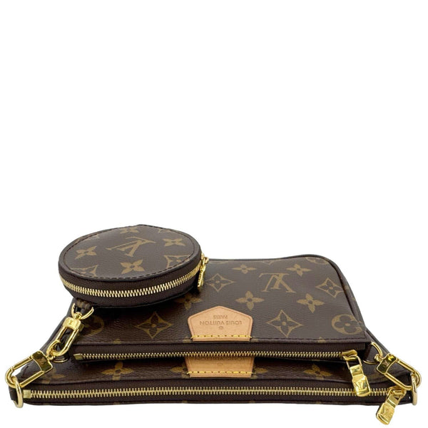 LOUIS VUITTON Multi Pochette Accessoires Monogram Canvas Crossbody Bag Brown