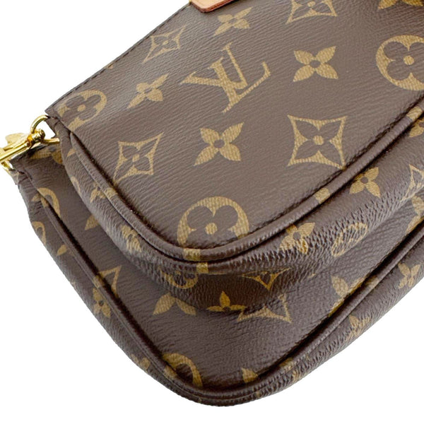 LOUIS VUITTON Multi Pochette Accessoires Monogram Canvas Crossbody Bag Brown