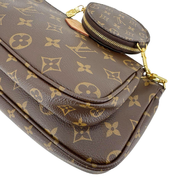 LOUIS VUITTON Multi Pochette Accessoires Monogram Canvas Crossbody Bag Brown