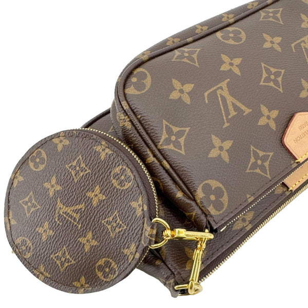 LOUIS VUITTON Multi Pochette Accessoires Monogram Canvas Crossbody Bag Brown