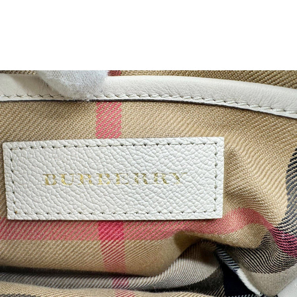 BURBERRY Buckle Small Leather Crossbody Bag Limestone