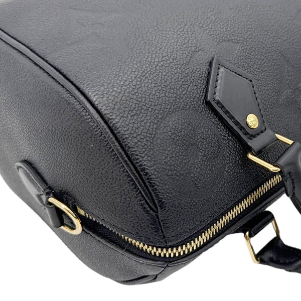 LOUIS VUITTON Speedy 25 Bandouliere Empreinte Leather Shoulder Bag Black