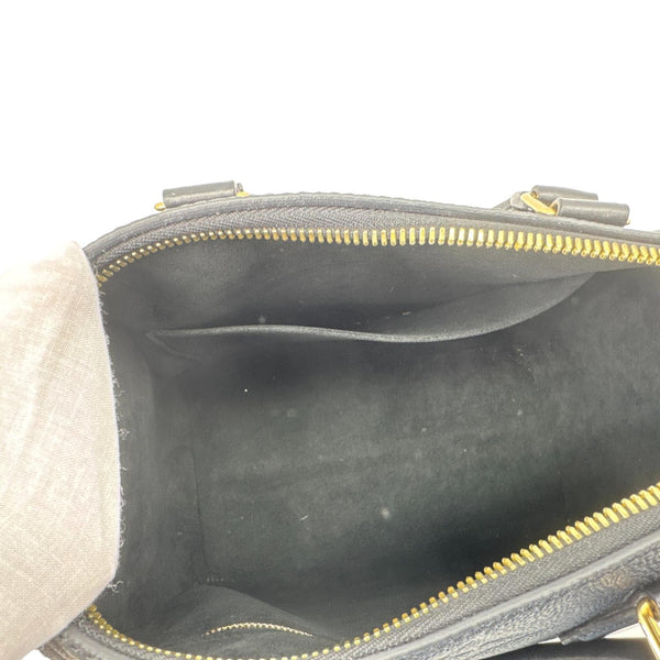 LOUIS VUITTON Speedy 25 Bandouliere Empreinte Leather Shoulder Bag Black