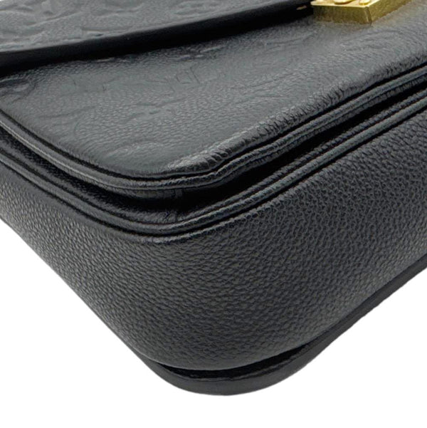 LOUIS VUITTON Metis Pochette Empreinte Leather Crossbody Bag Black