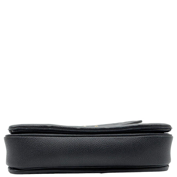 LOUIS VUITTON Metis Pochette Empreinte Leather Crossbody Bag Black