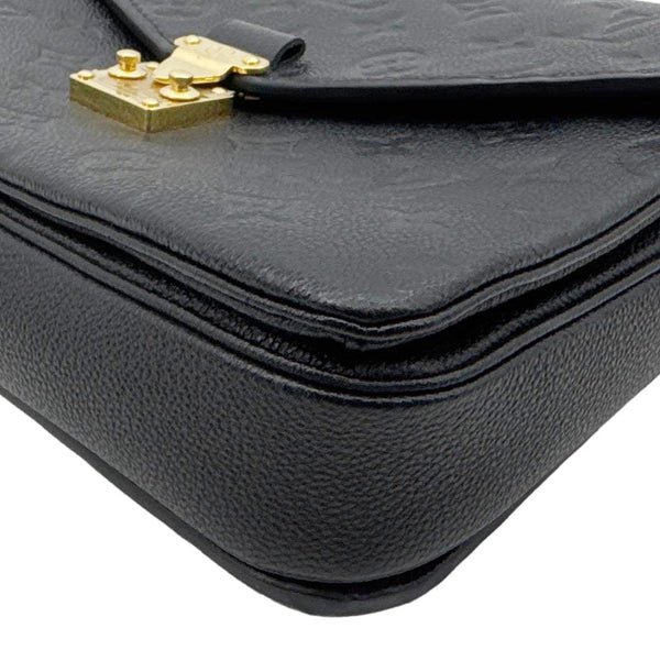 LOUIS VUITTON Metis Pochette Empreinte Leather Crossbody Bag Black