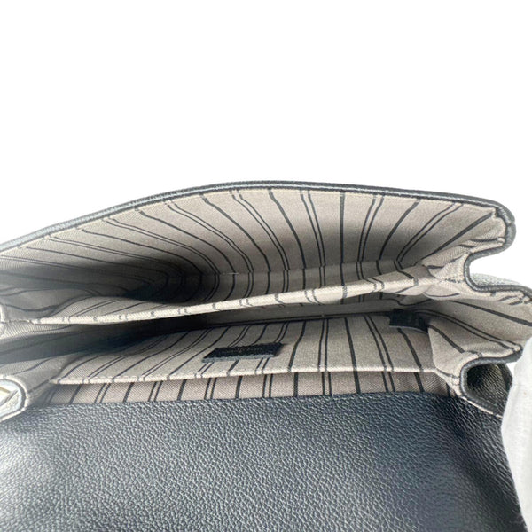 LOUIS VUITTON Metis Pochette Empreinte Leather Crossbody Bag Black