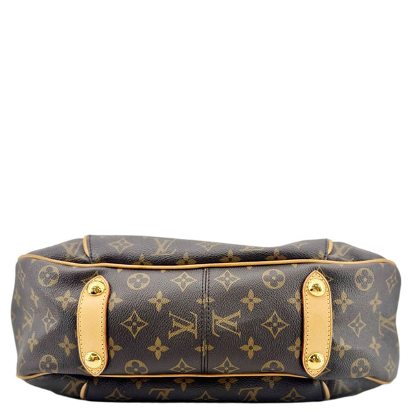 LOUIS VUITTON Galliera PM Monogram Canvas Shoulder Bag Brown