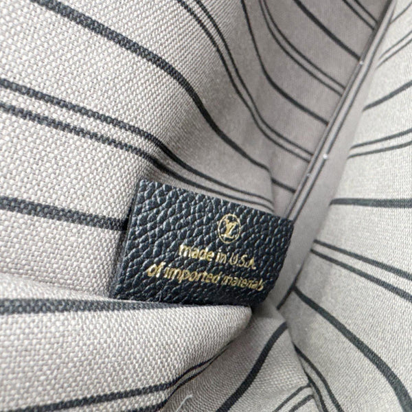 LOUIS VUITTON Metis Pochette Empreinte Leather Crossbody Bag Black