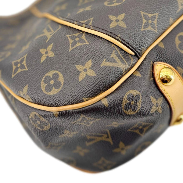 LOUIS VUITTON Galliera PM Monogram Canvas Shoulder Bag Brown
