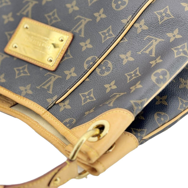 LOUIS VUITTON Galliera PM Monogram Canvas Shoulder Bag Brown