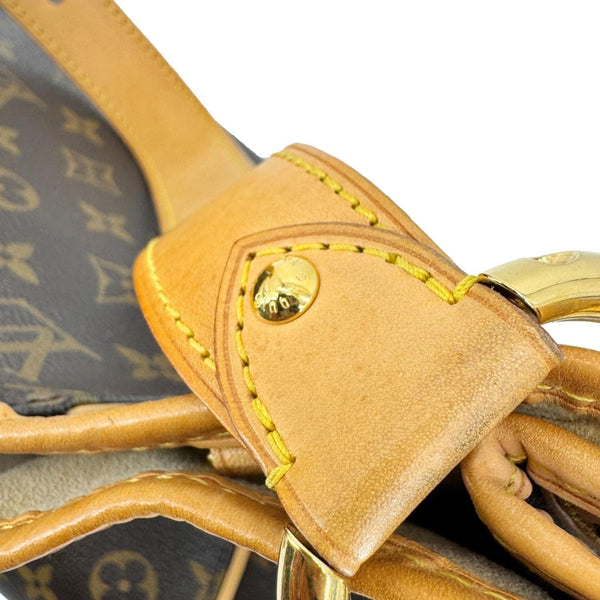 LOUIS VUITTON Galliera PM Monogram Canvas Shoulder Bag Brown