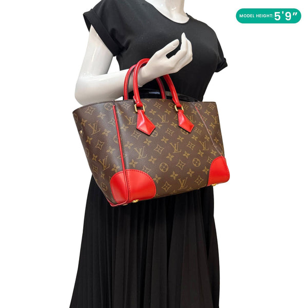 LOUIS VUITTON Phenix Monogram Canvas Shoulder Bag Coquelicot