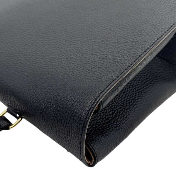 LOUIS VUITTON Volta Taurillon Leather Shoulder Bag Black