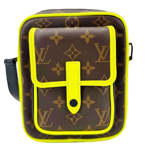 LOUIS VUITTON Christopher Monogram Macassar Canvas Wearable Wallet Brown