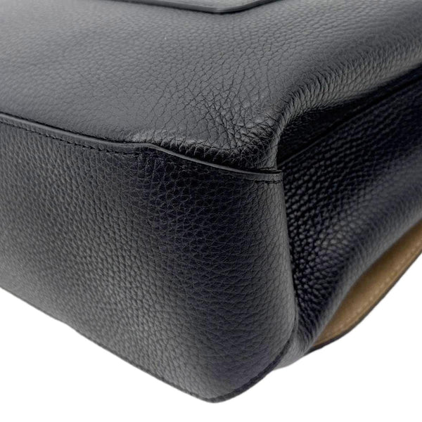 LOUIS VUITTON Volta Taurillon Leather Shoulder Bag Black