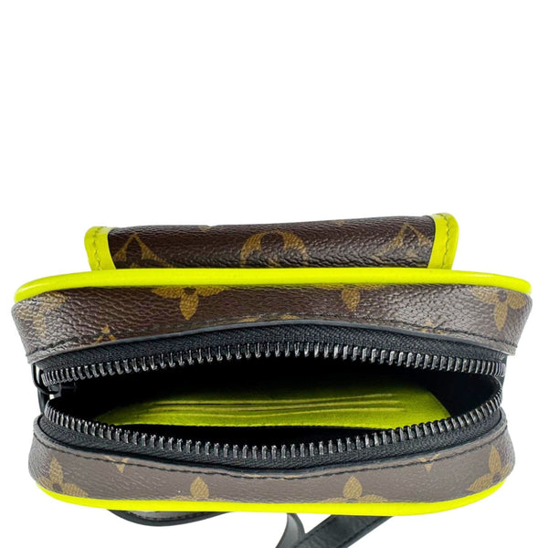 LOUIS VUITTON Christopher Monogram Macassar Canvas Wearable Wallet Brown
