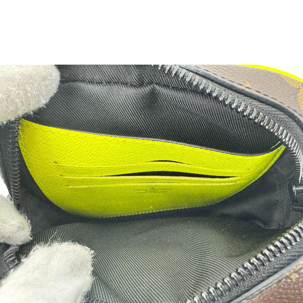 LOUIS VUITTON Christopher Monogram Macassar Canvas Wearable Wallet Brown