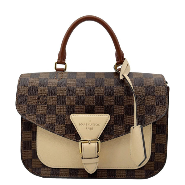 LOUIS VUITTON Beaumarchais Damier Ebene Shoulder Bag Brown