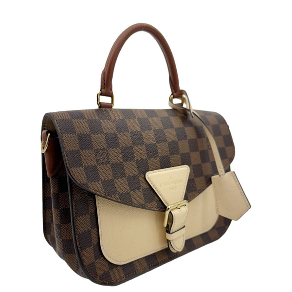 LOUIS VUITTON Beaumarchais Damier Ebene Shoulder Bag Brown