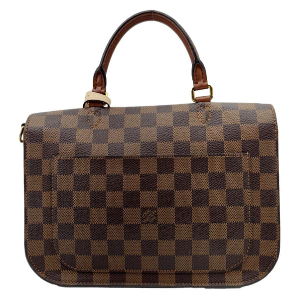 LOUIS VUITTON Beaumarchais Damier Ebene Shoulder Bag Brown