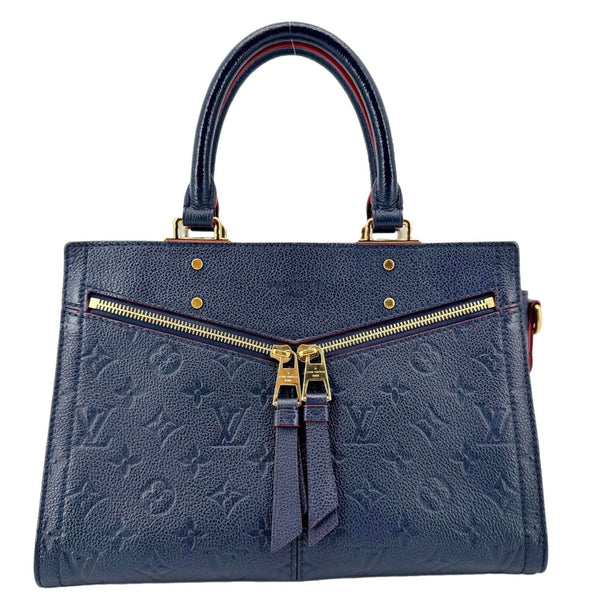 LOUIS VUITTON Sully PM Monogram Empreinte Leather Shoulder Bag Marine Rouge