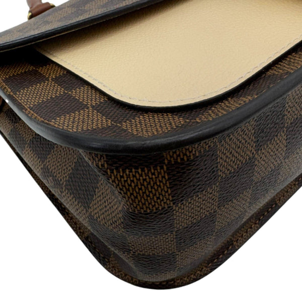 LOUIS VUITTON Beaumarchais Damier Ebene Shoulder Bag Brown