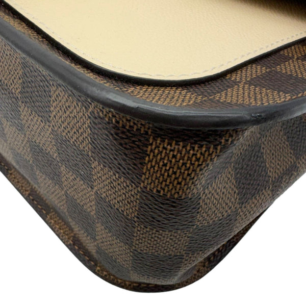 LOUIS VUITTON Beaumarchais Damier Ebene Shoulder Bag Brown