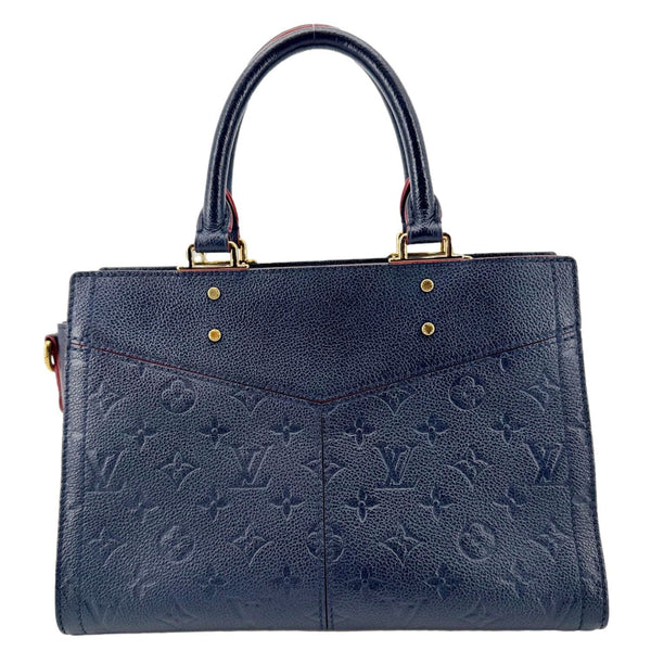 LOUIS VUITTON Sully PM Monogram Empreinte Leather Shoulder Bag Marine Rouge