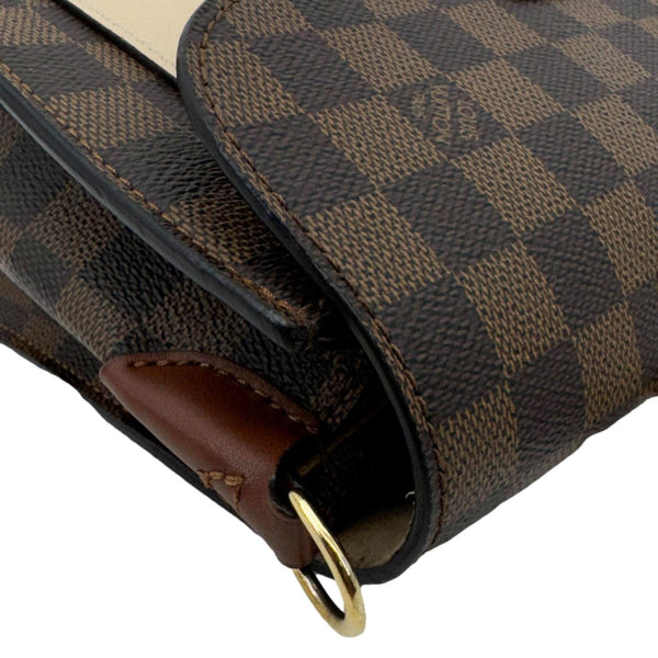 LOUIS VUITTON Beaumarchais Damier Ebene Shoulder Bag Brown