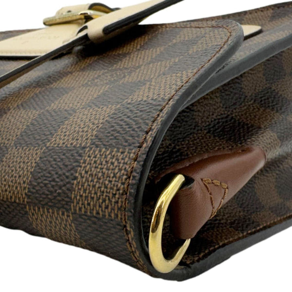 LOUIS VUITTON Beaumarchais Damier Ebene Shoulder Bag Brown