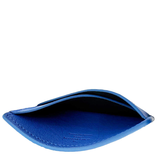 LOUIS VUITTON Ostrich Leather Card Holder Blue