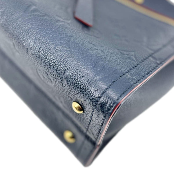 LOUIS VUITTON Sully PM Monogram Empreinte Leather Shoulder Bag Marine Rouge